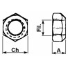 Dado conico M20x1,5 per punte rotoballe