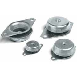 Supporto antivibrante Ã¸ 120 con dado,M16