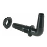 Raccordo passaparete curvo 15-17mm