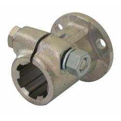 Mozzo scanalato Ã˜ 68mm con profilo interno 1"3/8 con flangia e lunghezza 80mm