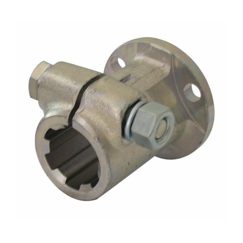 Mozzo scanalato Ã˜ 68mm con profilo interno 1"3/8 con flangia e lunghezza 80mm