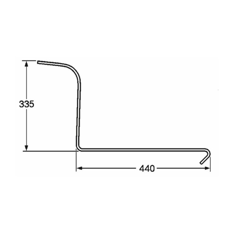 Dente ranghinatore filo 6,5 adattabile Lely Morra Tonutti Vicon 92611
