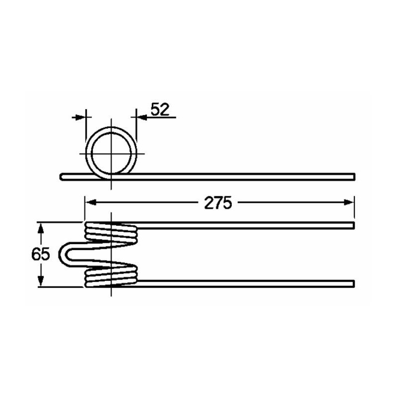 Dente ranghinatore adattabile Pz69 filo 6,5