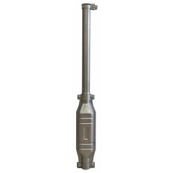 Marmitta completa con prolunga dritta attacco 50mm