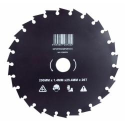 Disco per decespugliatore 26 denti larghezza 200mm