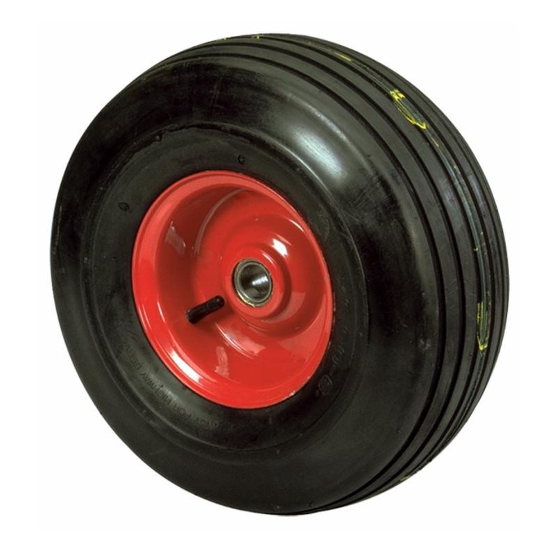 Ruota pneumatica Ama con battistrada rigato 16x6,50/8" e cuscinetti