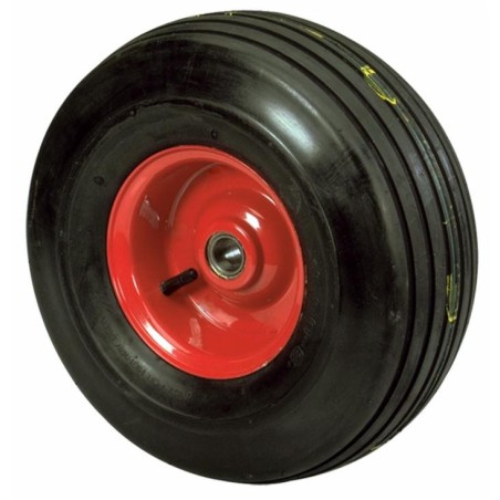 Ruota pneumatica Ama con battistrada rigato 16x6,50/8" e cuscinetti