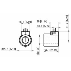 Bobina 12VDC per elettrodistributore proporzionale
