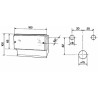 Fanale anteriore sx di direzione e posizione per trattore dimensioni 160x67mm adattabile al rif. originale Cobo 03.342.000
