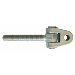 Attacco snodato Ã˜ 25mm filettato M30x3 destro
