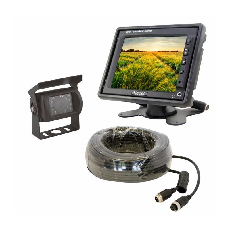 Kit videocamera di retromarcia per trattori con monitor LCD TFT 5,6"