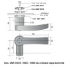 Maniglia destra per finestrino trattore 130mm