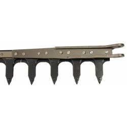 Dentiera 12 denti a testa tranciata lunghezza 1,82 mt adattabile a Gribaldi e amp, Salvia Superior 72