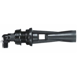 Agitatore idraulico ispezionabile con ugello Ã˜ 1,5mm e raccordo curvo 90Â°