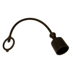 Tappo parapolvere Faster di colore nero per innesti rapidi maschio da M1/2"