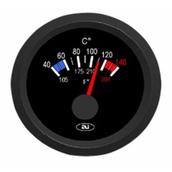 Indicatore temperatura acqua analogico 40-120Â° da 24V