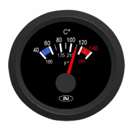 Indicatore temperatura acqua analogico 40-120Â° da 24V