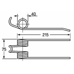 Dente pick-up rinforzato adattabile Gallignani 8876415 filo 6
