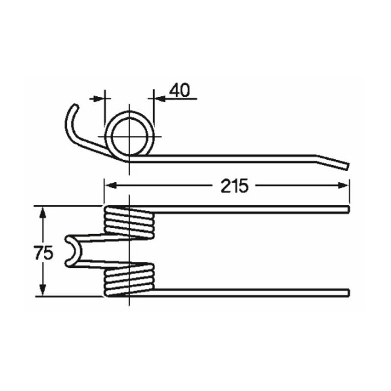 Dente pick-up rinforzato adattabile Gallignani 8876415 filo 6