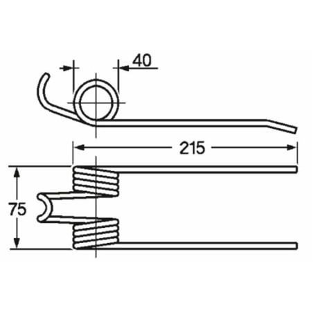 Dente pick-up rinforzato adattabile Gallignani 8876415 filo 6
