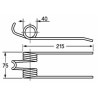 Dente pick-up rinforzato adattabile Gallignani 8876415 filo 6