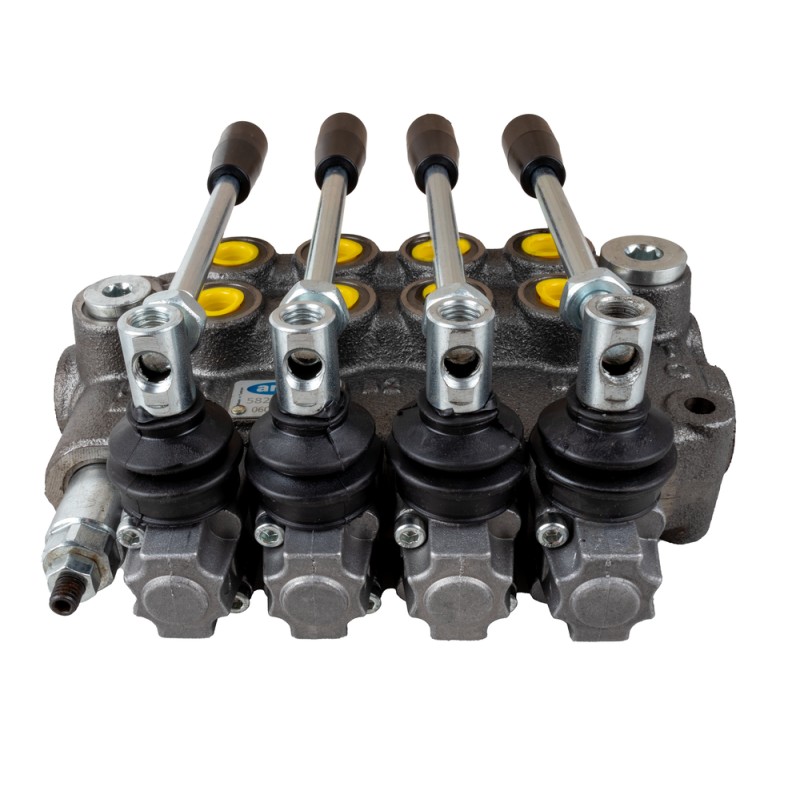 Distributore oleodinamico Ama a 4 leve doppio effetto - 40L