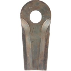 Coltello bombato 112x50mm con foro e spessore 4mm adattabile a Kuhn 56840000