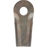 Coltello bombato 112x50mm con foro e spessore 4mm adattabile a Kuhn 56840000