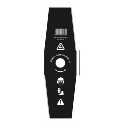 Disco di ricambio per decespugliatore Ama con 2 denti Ã˜ esterno 300mm Ã˜ foro 25,4mm
