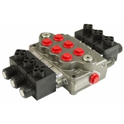 Distributore walvoil modello sd5 a 3 sezioni doppio effetto 40 litri