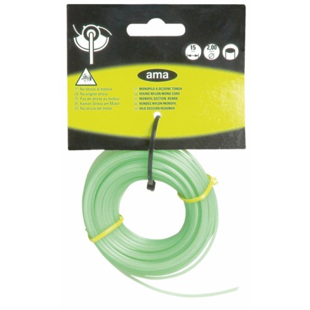 Filo per decespugliatore Evergreen da 15m sezione tonda Ã˜ 2,70mm