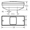 Fanale posteriore dx/sx 158x60x68mm adatabile a fiat 5170315