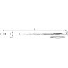 Dente a paletta per forca Ã¸ 36x1400mm