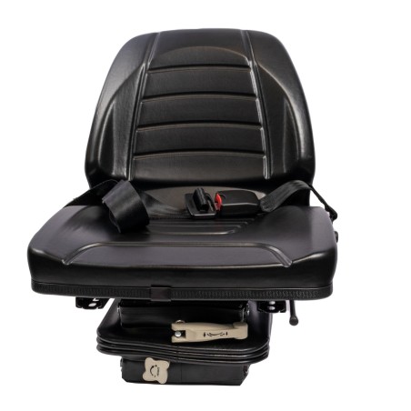 Sedile 450 in sky nero con molleggio meccanico e cintura