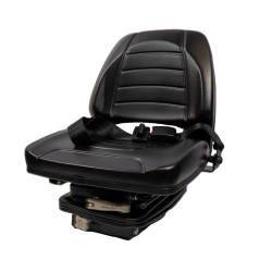 Sedile 450 in sky nero con molleggio meccanico e cintura