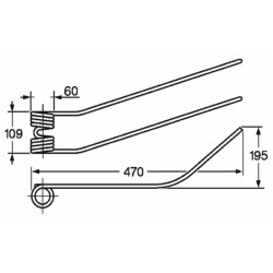 Dente giroandanatore adattabile Fcr Girorami filo 9