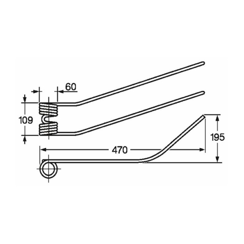 Dente giroandanatore adattabile Fcr Girorami filo 9