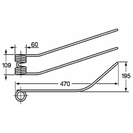 Dente giroandanatore adattabile Fcr Girorami filo 9