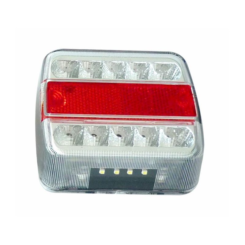 Fanale posteriore dx-sx a LED 13,5V 105,6x97,9x36,4mm