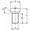 Colonnetta ruote M16x1,5 adattabile Fiat 4959684