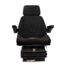 Sedile Top in tessuto nero completo di sospensione meccanica e guide