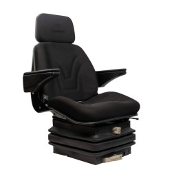 Sedile Top in tessuto nero completo di sospensione meccanica e guide