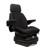 Sedile Top in tessuto nero completo di sospensione meccanica e guide