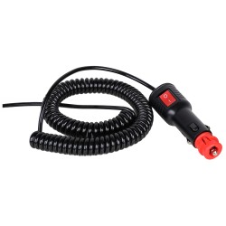 Cavo spiralato con spina agricola on/off 3,5m