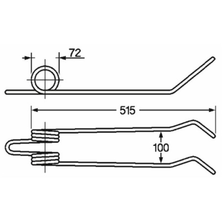 Dente strigliatore adattabile Accord 495754 filo 8