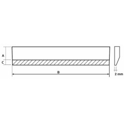 Lama fresata 60x12x2000