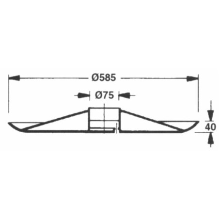 Disco folle adattabile Pz CM060 Ã˜ 585