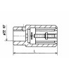 Bussola scanalata femmina 1"3/8" Z6