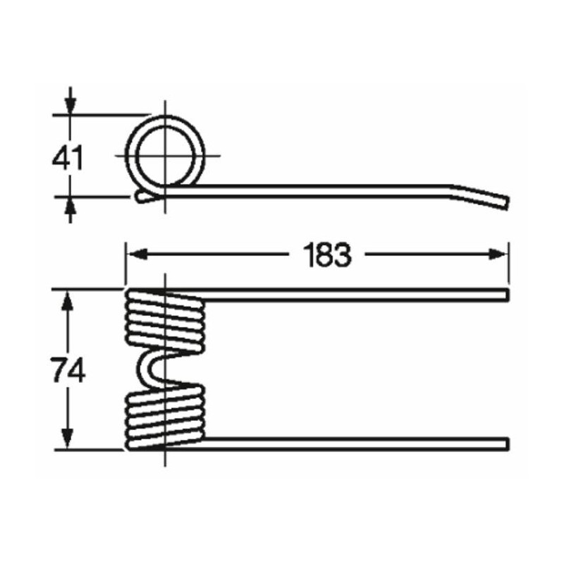 Dente rotopressa adattabile Mascar 500577 Wolagri 12R004 e Supertino filo 5,5