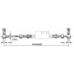 Kit raccorderia assortito per valvole oleodinamiche di aratri filetto 3/8â€